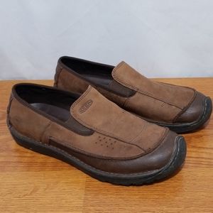 Keen Loafers Dillon Brown Leather Casual Shoes